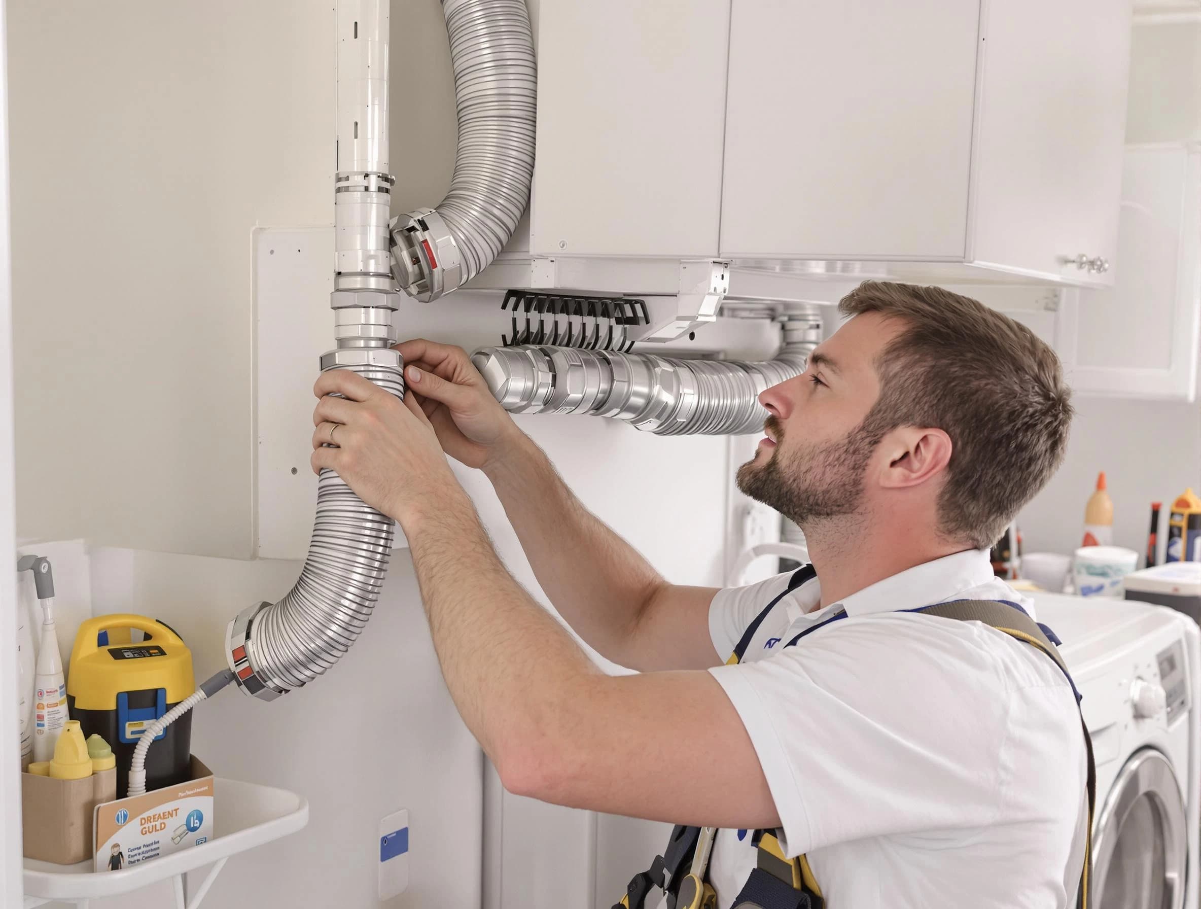 Professional dryer vent repair and installation by Hendersonville Dryer Vent Cleaning in Hendersonville