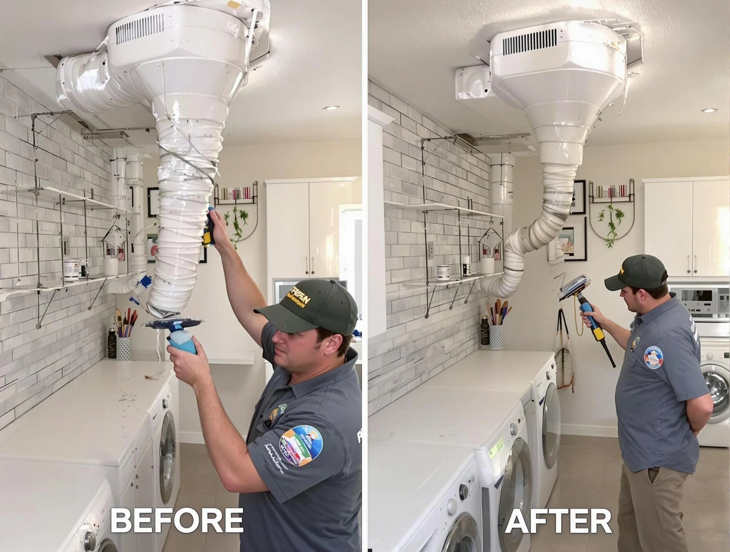 Professional dryer exhaust vent cleaning by Hendersonville Dryer Vent Cleaning in Hendersonville
